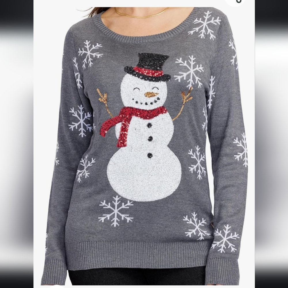 Tipsy Elves Women's Christmas Snowman Sweater